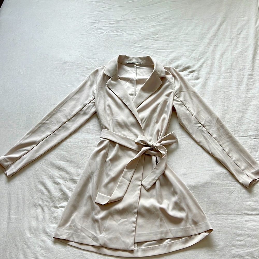 Abercrombie Long Sleeve Blazer Wrap Dress